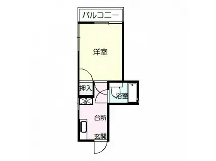 第1上田尾ビル(1K/3階)の間取り写真