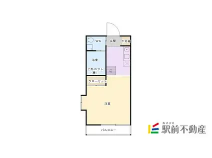 蔵ハウス(ワンルーム/2階)の間取り写真