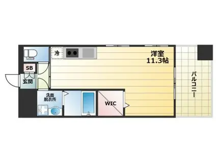 サムティ三宮レガニール(ワンルーム/2階)の間取り写真