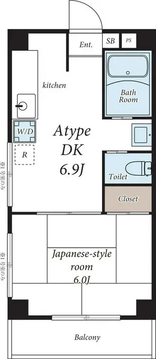 リバーサイド日月園 2階階 間取り