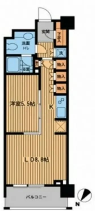 プライムアーバン日本橋横山町 6階階 間取り