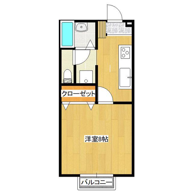 セジュールMAI(1K/1階)の間取り写真