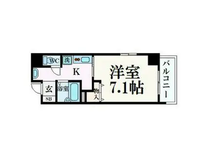 GP栄本町通(1K/9階)の間取り写真