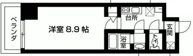 新百合グリーンビル 4階階 間取り