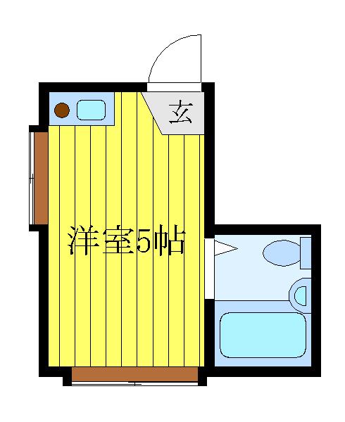 リンリン十条(ワンルーム/1階)の間取り写真