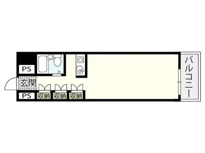 プラスパー東雲(ワンルーム/7階)の間取り写真