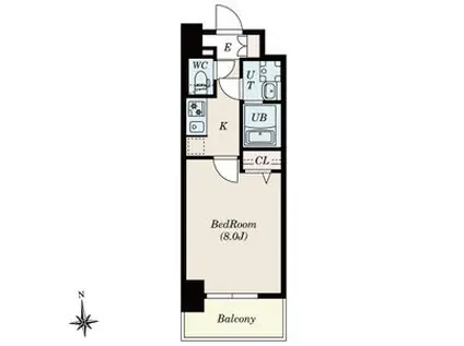 S-RESIDENCE尾頭橋BEAUTE(1K/10階)の間取り写真