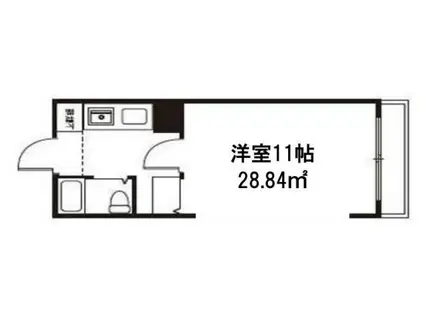 エクセルフォルム東新宿(ワンルーム/5階)の間取り写真