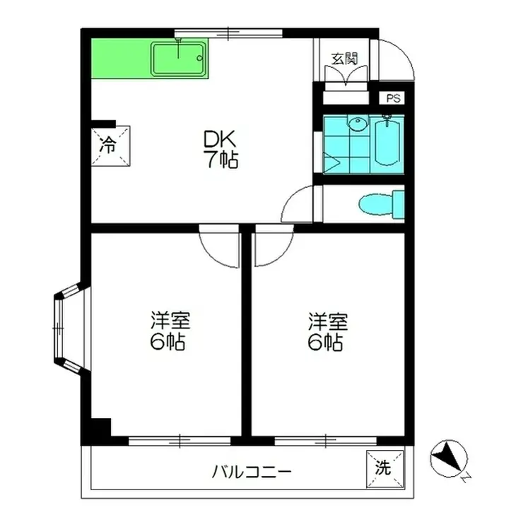 シェルガーデン 2階階 間取り