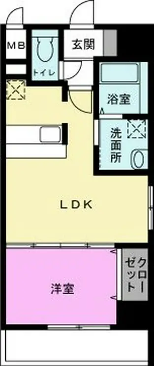 キャメロット新越谷 8階階 間取り