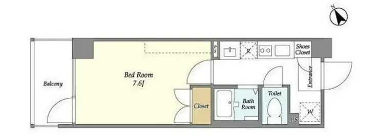 エルフレア立川 8階階 間取り