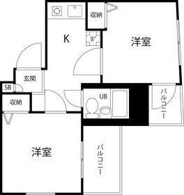 T S GARDEN蓮根II(2K/3階)の間取り写真