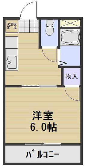 ロイヤル神田(1DK/3階)の間取り写真