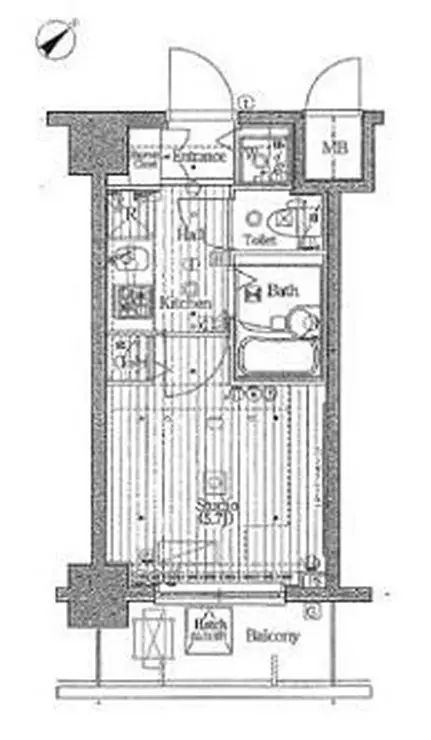 グランド・ガーラ五反田 6階階 間取り