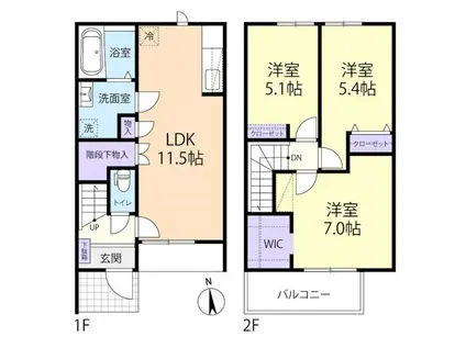 HISTOIRE II(3LDK/1階)の間取り写真
