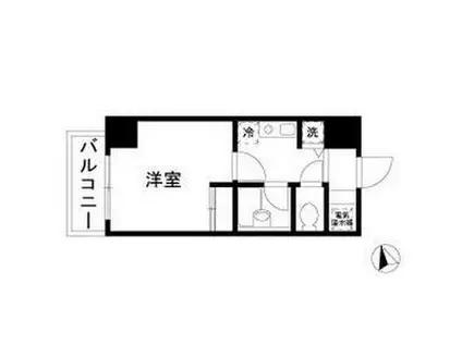 URBAN LINK蒲田(1K/2階)の間取り写真