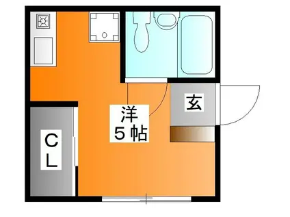 アートハイツ(ワンルーム/1階)の間取り写真