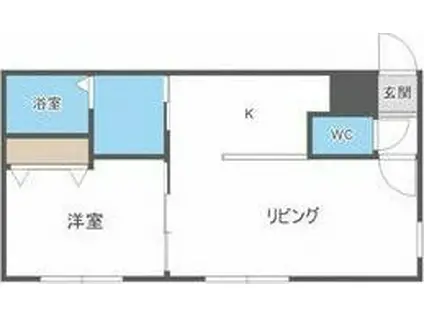 TONY TOWER KITAHIROSHIMA(1LDK/2階)の間取り写真