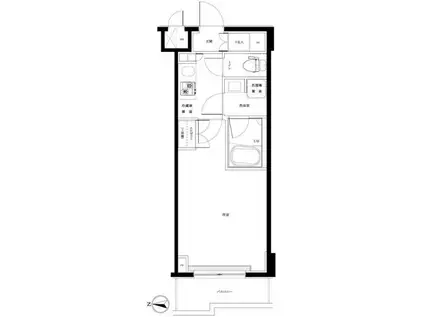 ルーブル高島平(1K/6階)の間取り写真