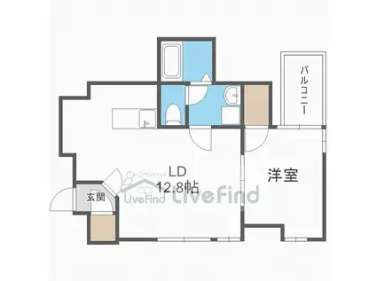 CASAL/SVTOWER(1LDK/2階)の間取り写真