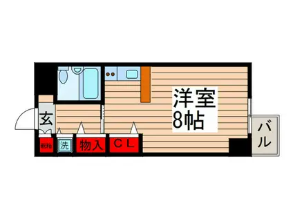 ジュネパレス新松戸第16(ワンルーム/6階)の間取り写真