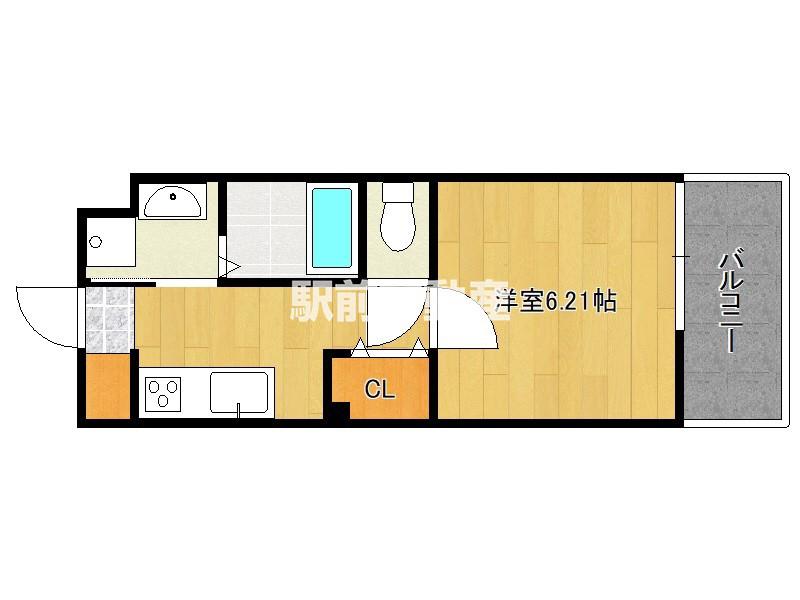 RUPIEレジデンス九大学研都市II(1K/7階)の間取り写真