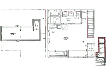 サウステラス(ワンルーム/2階)の間取り写真