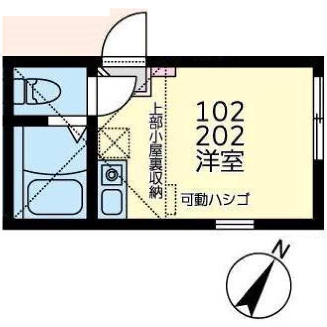 コート・ライズ神大寺(ワンルーム/1階)の間取り写真