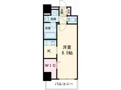 メゾン田中(1K/5階)の間取り写真