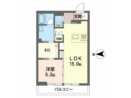 THE IZUMI(1LDK/3階)の間取り写真