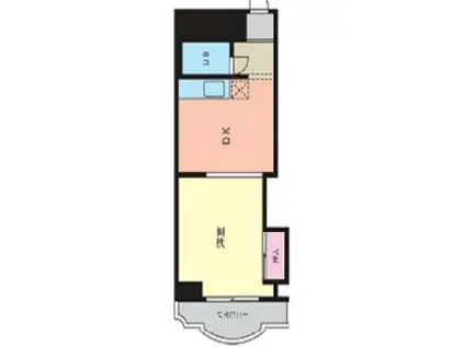 メゾンブランカ(1DK/6階)の間取り写真