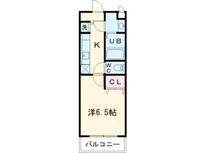 シャルマンフジもずウエスト(1K/4階)の間取り写真