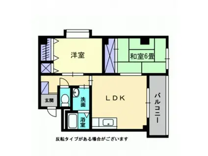 ザ・ユーズ(2LDK/3階)の間取り写真