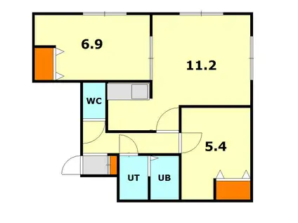 TERRACE(2LDK/2階)の間取り写真