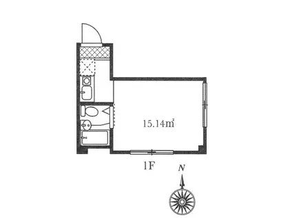 シャンテ浅草橋2(ワンルーム/1階)の間取り写真