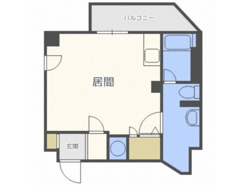 RIOVISTA(ワンルーム/6階)の間取り写真