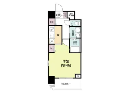 スプランディッドⅡ(1K/7階)の間取り写真