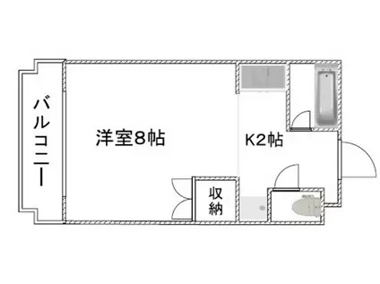 ヴィラソレイユ(1K/3階)の間取り写真