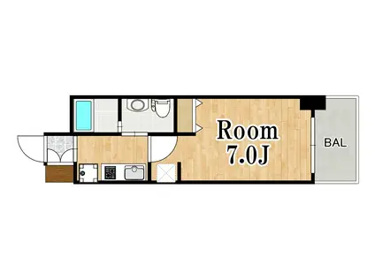 エステムコート新大阪Xザ・ゲート(1K/6階)の間取り写真