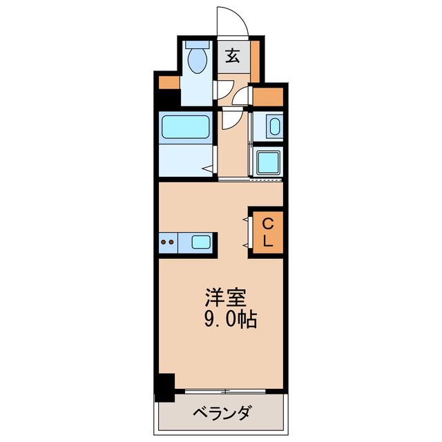 ALATO丸の内(ワンルーム/2階)の間取り写真