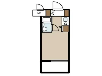 ライオンズマンシヨン鶴見第三(ワンルーム/3階)の間取り写真