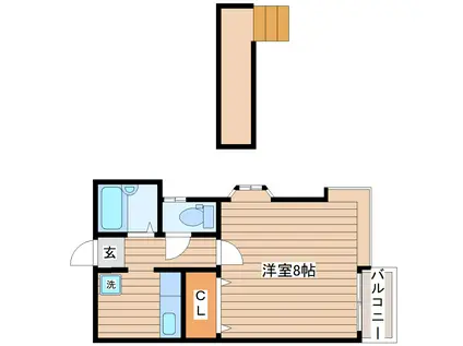 マリンパレット(1K/2階)の間取り写真