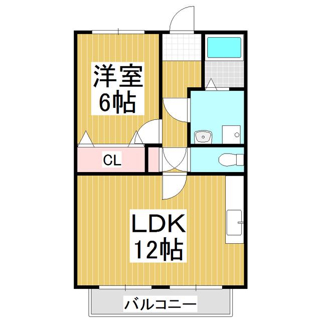 SURPLUS TWO今宮(1LDK/1階)の間取り写真