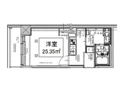 貸マンション 北区田端新町2丁目(1K/3階)の間取り写真