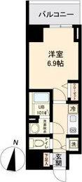 M-LUXE丸の内(1K/6階)の間取り写真
