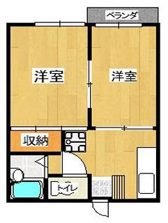 マンシオン・ロレーヌ(2K/3階)の間取り写真