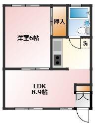 サニーハイツ(1LDK/3階)の間取り写真