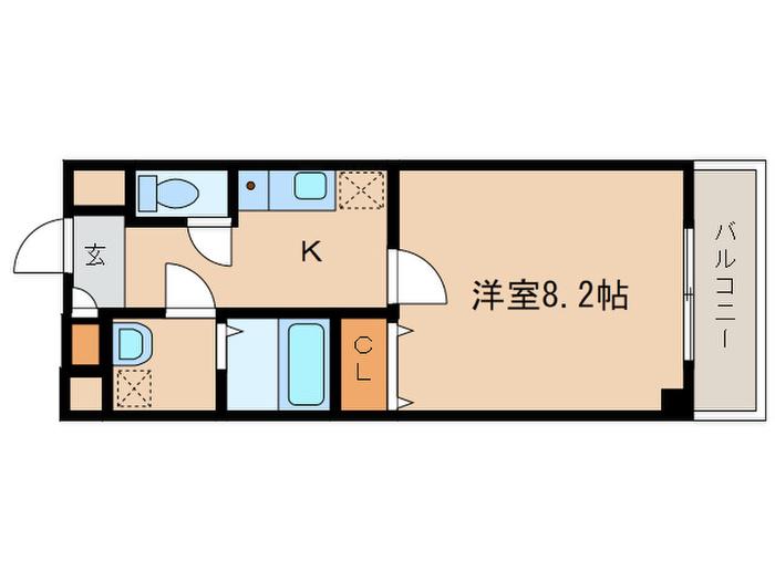 MNK-5(1K/5階)の間取り写真