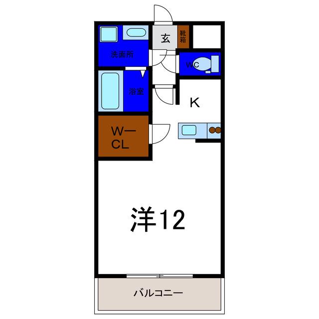 ＪＲ高徳線 吉成駅 徒歩29分 4階建 築11年(1K/1階)の間取り写真