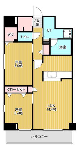 クランリベレ明石(2LDK/4階)の間取り写真